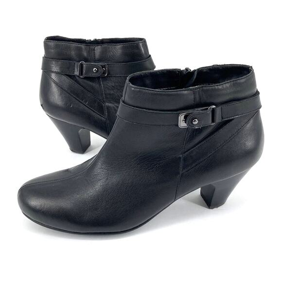 Umberto Raffini Women's Black Leather Nilea Ankle Boot Size 38 - Picture 1 of 12